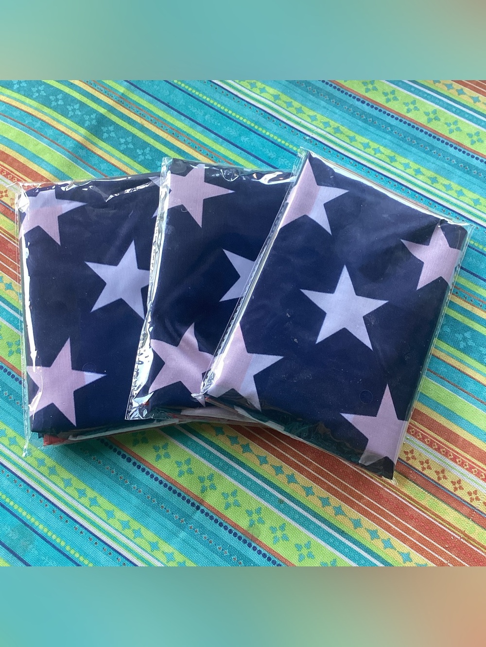 American Flags - set of 3 - suitable for indoor use